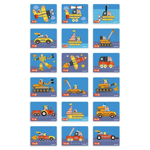 Janod Magneetboek Voertuigen 3 Janod Magneetboek Voertuigen - Afbeelding 3