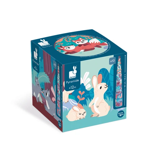 Janod Stapeltoren Bosdieren 5 Janod Stapeltoren Bosdieren - Afbeelding 5