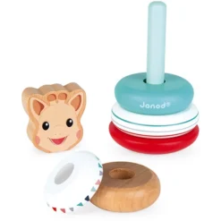 Janod Stapeltuimelaar Sophie De Giraf 6 Janod Stapeltuimelaar Sophie De Giraf -Speelgoed Winkel image 1143
