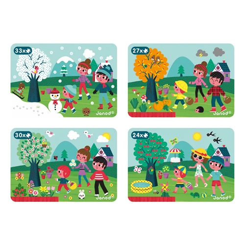 Janod Magneetboek 4 Seizoenen 3 Janod Magneetboek 4 Seizoenen - Afbeelding 3