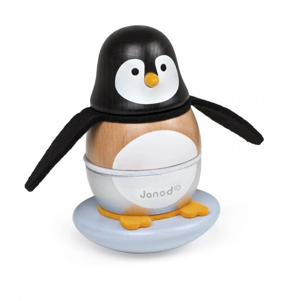 Janod Stapelfiguur Stapeltuimelaar Pinguin 2 Janod Stapelfiguur Stapeltuimelaar Pinguin - Afbeelding 2