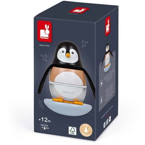 Janod Stapelfiguur Stapeltuimelaar Pinguin 4 Janod Stapelfiguur Stapeltuimelaar Pinguin - Afbeelding 4