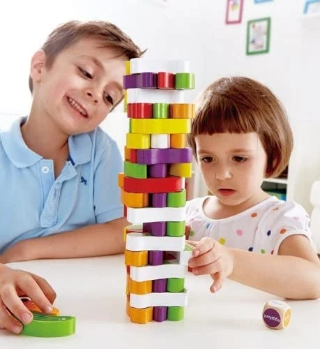 Hape Stapelspel Groente Hout 2 Hape Stapelspel Groente Hout - Afbeelding 2