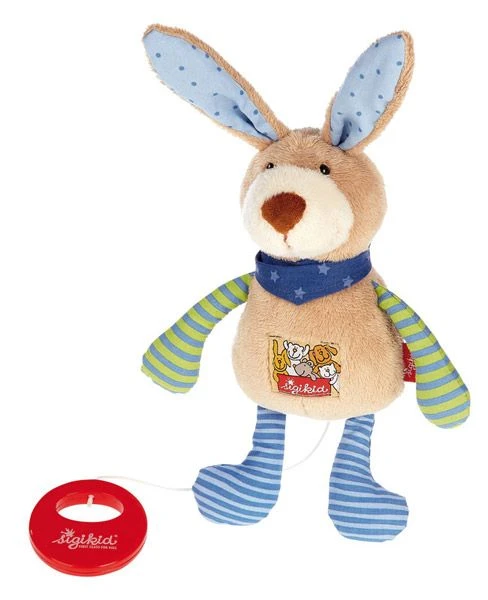 Sigikid Knuffel Haas Muziekknuffel Red Stars 1 Sigikid Knuffel Haas Muziekknuffel Red Stars