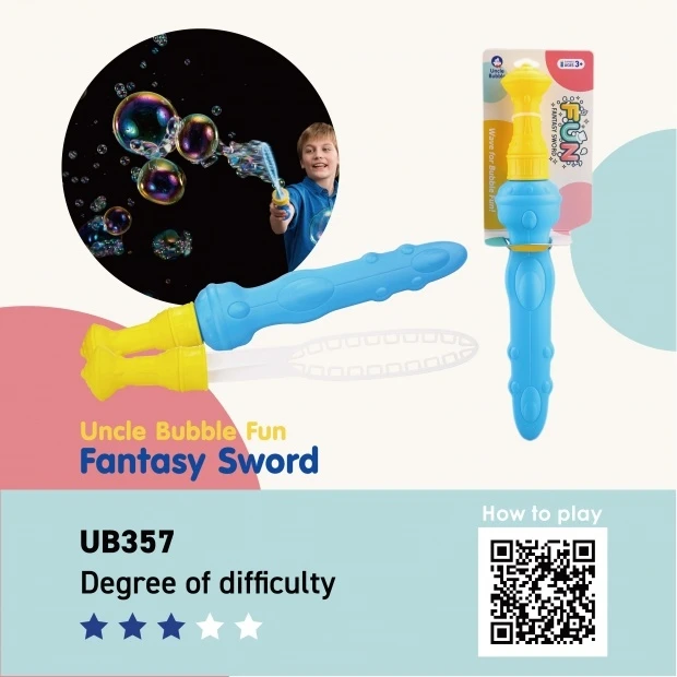 Uncle Bubble Bellenblaas Groot Fantasie Zwaard 4 Uncle Bubble Bellenblaas Groot Fantasie Zwaard - Afbeelding 4