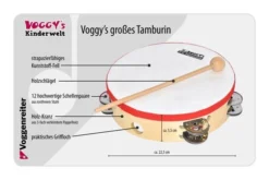 Voggenreiter Voggys Grote Tamboerijn Hout -Speelgoed Winkel image 1650