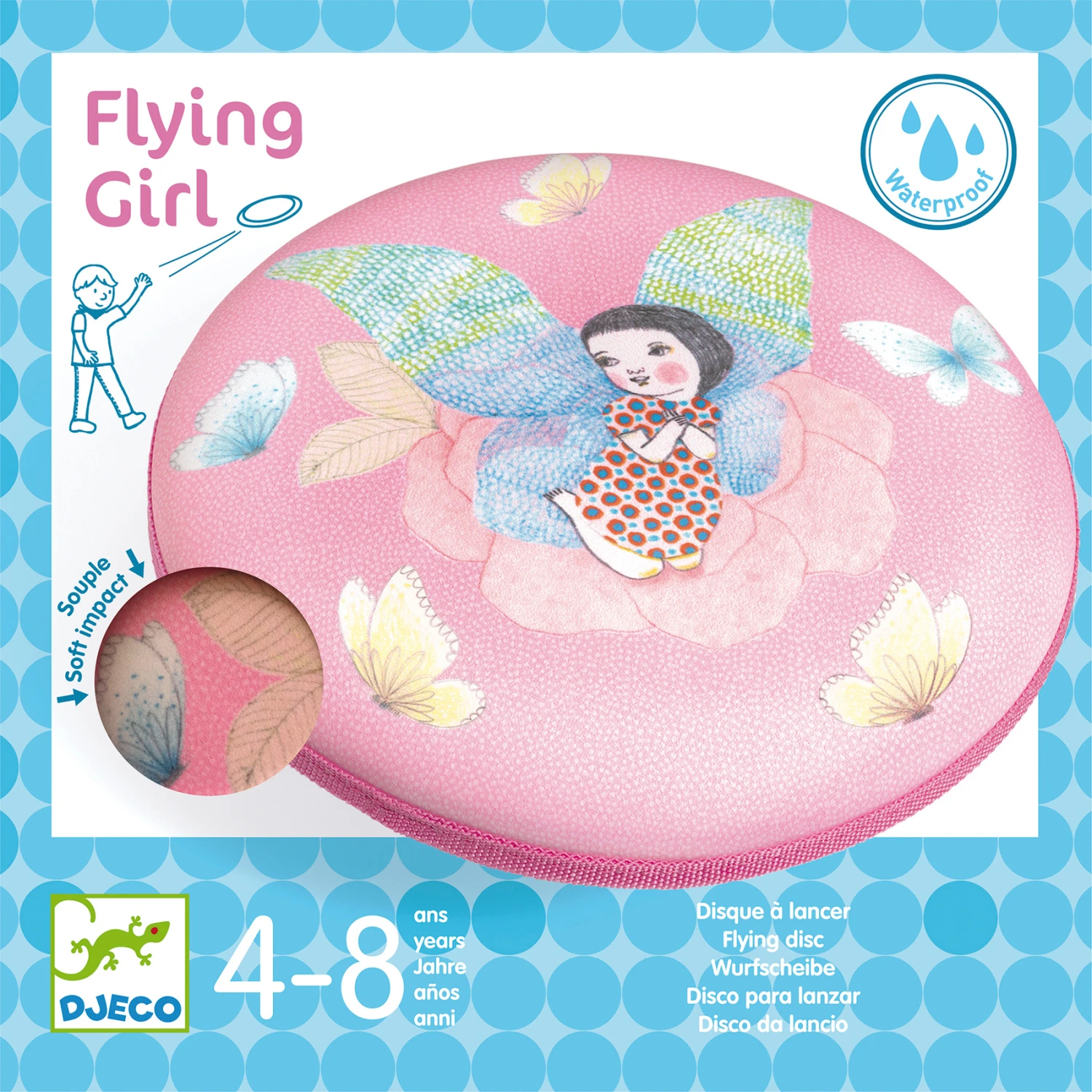 Djeco Werpschijf Frisbee Flying Girl 3 Djeco Werpschijf Frisbee Flying Girl - Afbeelding 3