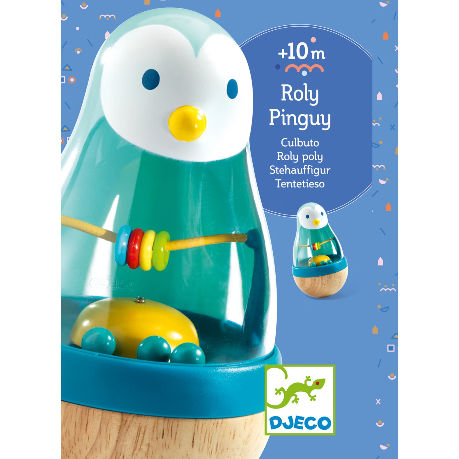 Djeco Roly Poly Pinguin Tuimelaar 2 Djeco Roly Poly Pinguin Tuimelaar - Afbeelding 2
