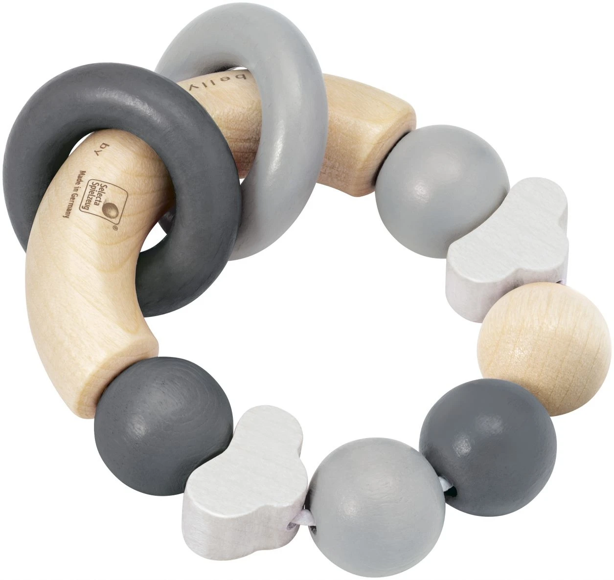 Selecta Rammelaar Magic Touch Grijs 1 Selecta Rammelaar Magic Touch Grijs