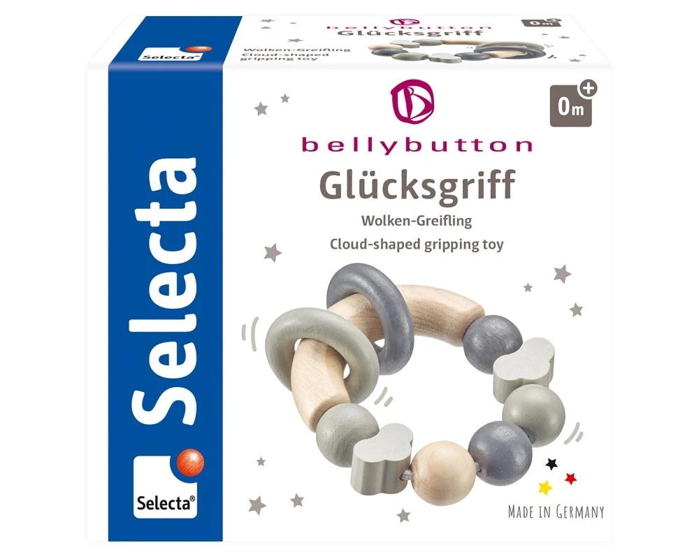 Selecta Rammelaar Magic Touch Grijs 2 Selecta Rammelaar Magic Touch Grijs - Afbeelding 2