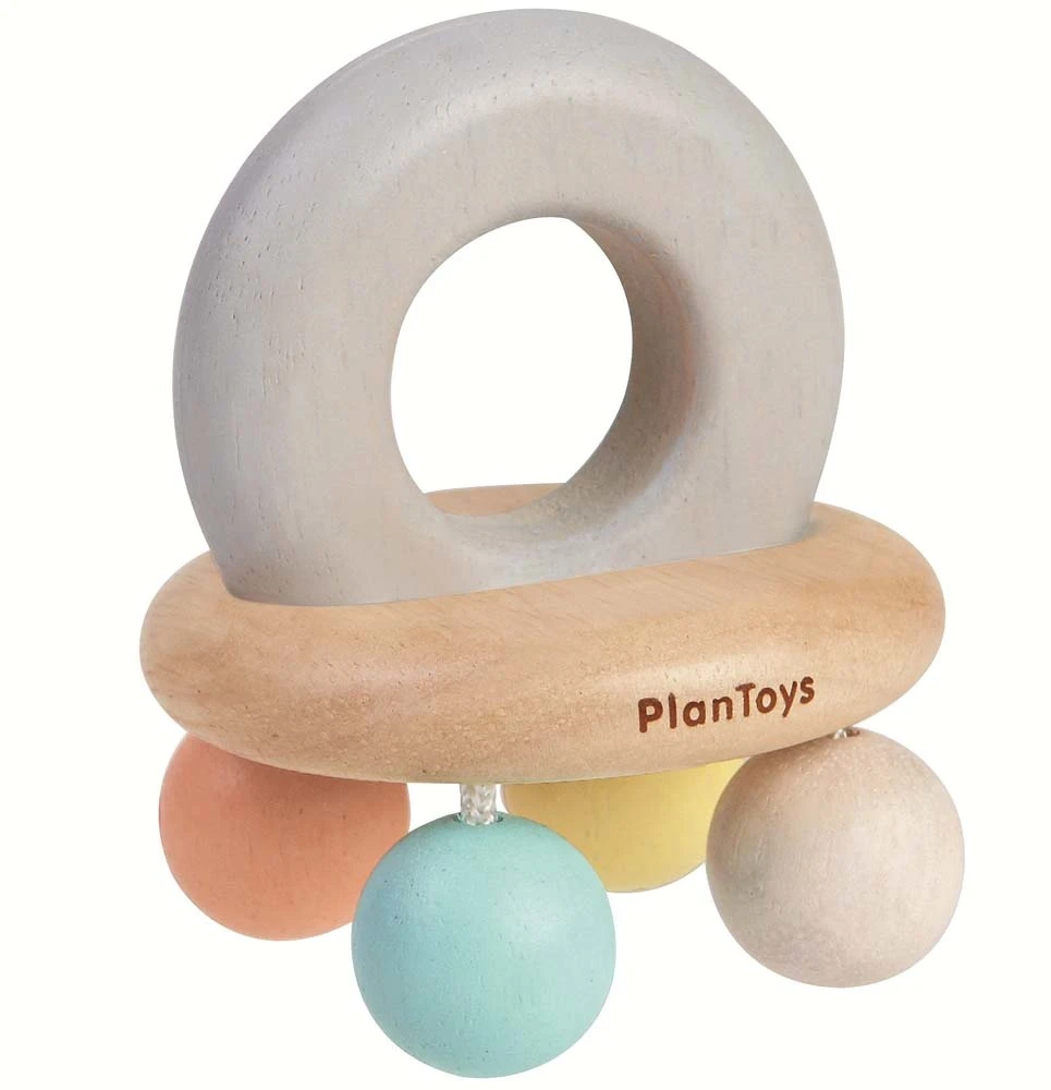 PlanToys Rammelaar Bell Rattle Hout 1 PlanToys Rammelaar Bell Rattle Hout