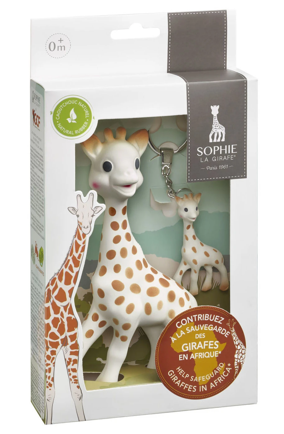 Sophie De Giraf Bijtspeeltje En Sleutelhanger Save The Giraffes Set 2 Sophie De Giraf Bijtspeeltje En Sleutelhanger Save The Giraffes Set - Afbeelding 2