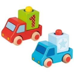 GOKI Vrachtwagen Met Toeter Rood Of Blauw