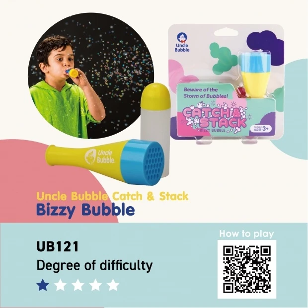 Uncle Bubble Bellenblaas Catch & Stack Bizzy Bubble Set 4 Uncle Bubble Bellenblaas Catch & Stack Bizzy Bubble Set - Afbeelding 4