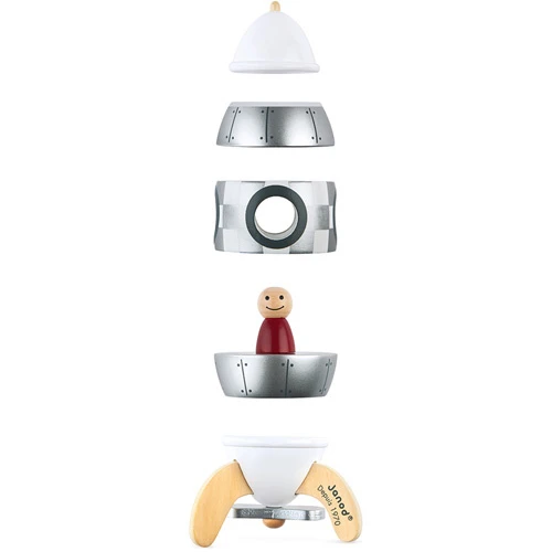 Janod Magneetset Raket Zilver 2 Janod Magneetset Raket Zilver - Afbeelding 2