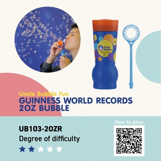 Uncle Bubble Bellenblaas Guinness World Record Set 2 Uncle Bubble Bellenblaas Guinness World Record Set - Afbeelding 2
