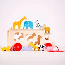 Bigjigs Vormensorteerder Vrachtwagen Met Dieren -Speelgoed Winkel image 2649