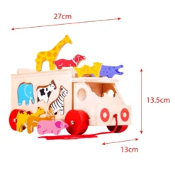 Bigjigs Vormensorteerder Vrachtwagen Met Dieren -Speelgoed Winkel image 2653