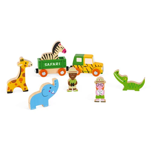 Janod Safari Story Set Hout 2 Janod Safari Story Set Hout - Afbeelding 2