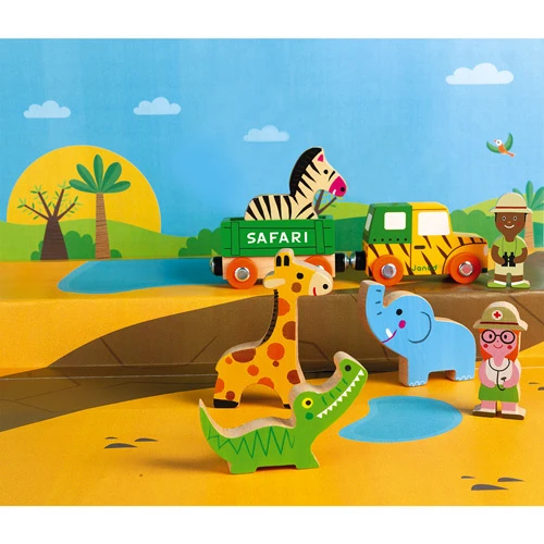 Janod Safari Story Set Hout 3 Janod Safari Story Set Hout - Afbeelding 3