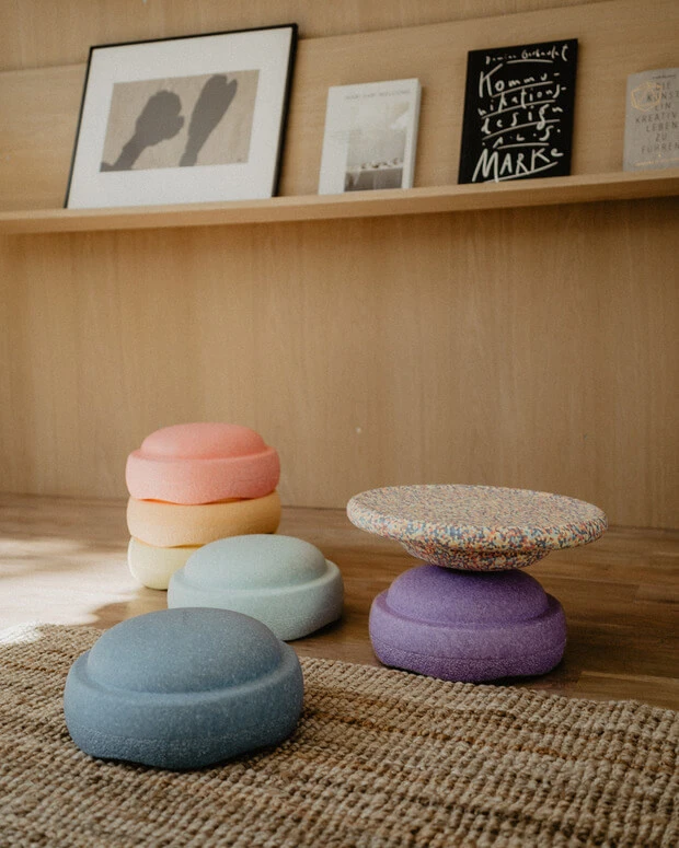 Stapelstein Pastel Rainbow Bundle 6+1 Board Confetti 3 Stapelstein Pastel Rainbow Bundle 6+1 Board Confetti - Afbeelding 3