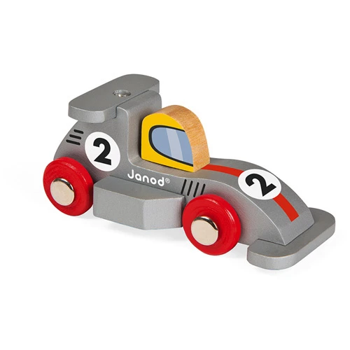 Janod Formule 1 Auto Story Rood Of Zilver Hout 2 Janod Formule 1 Auto Story Rood Of Zilver Hout - Afbeelding 2