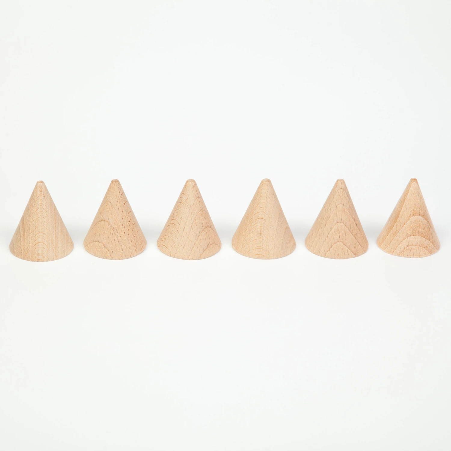 Grapat Houten Cones Natuurlijk Set 6-delig 16-149 2 Grapat Houten Cones Natuurlijk Set 6-delig 16-149 - Afbeelding 2