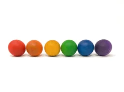 Grapat Houten Regenboog Ballen 6-delig 16-126