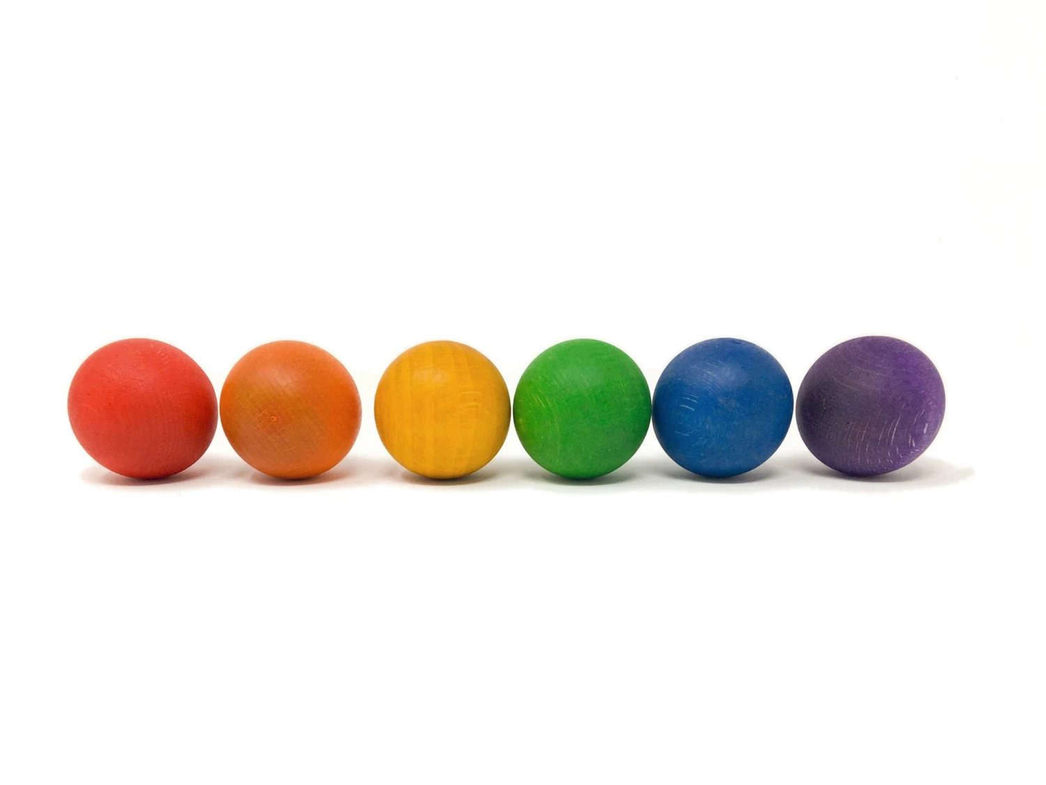 Grapat Houten Regenboog Ballen 6-delig 16-126 1 Grapat Houten Regenboog Ballen 6-delig 16-126