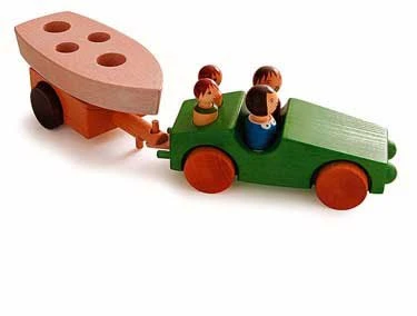 Weizenkorn Auto Met Aanhanger Philipp 3 Hout 2 Weizenkorn Auto Met Aanhanger Philipp 3 Hout - Afbeelding 2