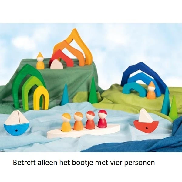 GOKI Personen In Een Boot Hout 3 GOKI Personen In Een Boot Hout - Afbeelding 3
