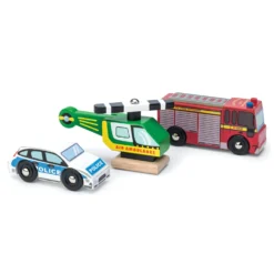 Le Toy Van Emergency Vehicle Set Hout