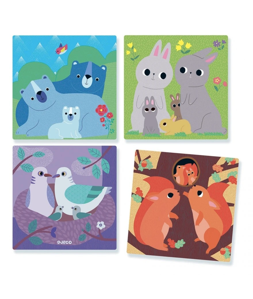 Djeco Blokpuzzel Puzz Up Forest 2 Djeco Blokpuzzel Puzz Up Forest - Afbeelding 2