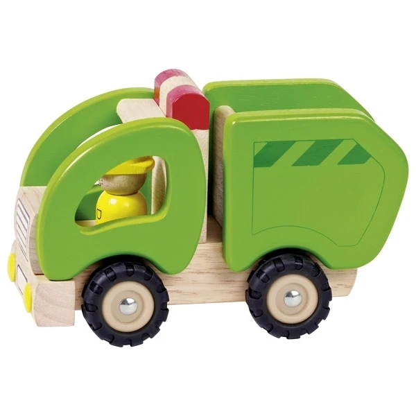 GOKI Vuilniswagen Hout 1 GOKI Vuilniswagen Hout