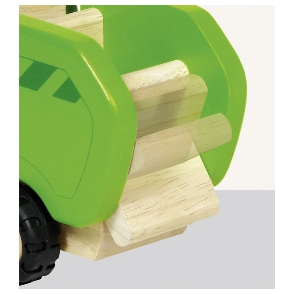 GOKI Vuilniswagen Hout 2 GOKI Vuilniswagen Hout - Afbeelding 2