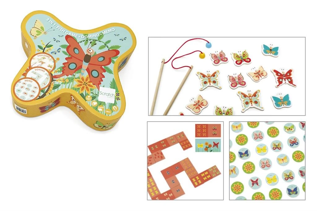 Scratch Vlinderspel Visspel Memory Domino 3-1 Spel 2 Scratch Vlinderspel Visspel Memory Domino 3-1 Spel - Afbeelding 2