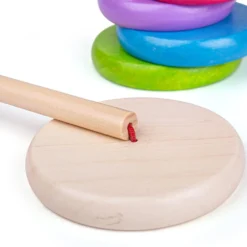 Bigjigs Stapeltoren Regenboog -Speelgoed Winkel image 3150