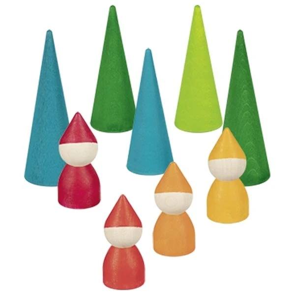 GOKI Kabouterbos Hout 9-delig 2 GOKI Kabouterbos Hout 9-delig - Afbeelding 2