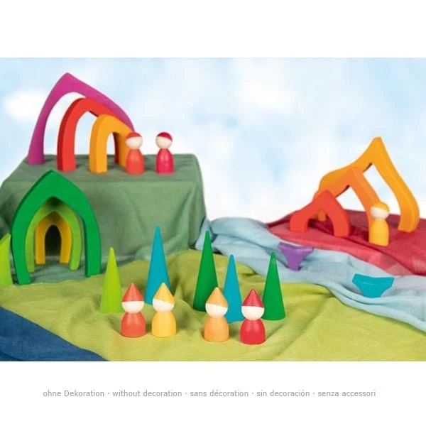 GOKI Kabouterbos Hout 9-delig 3 GOKI Kabouterbos Hout 9-delig - Afbeelding 3