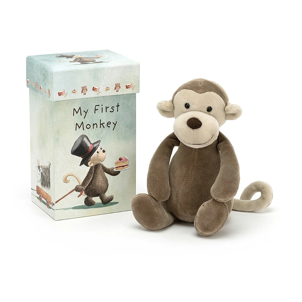 Jellycat Knuffel Aap My First Monkey 1 Jellycat Knuffel Aap My First Monkey