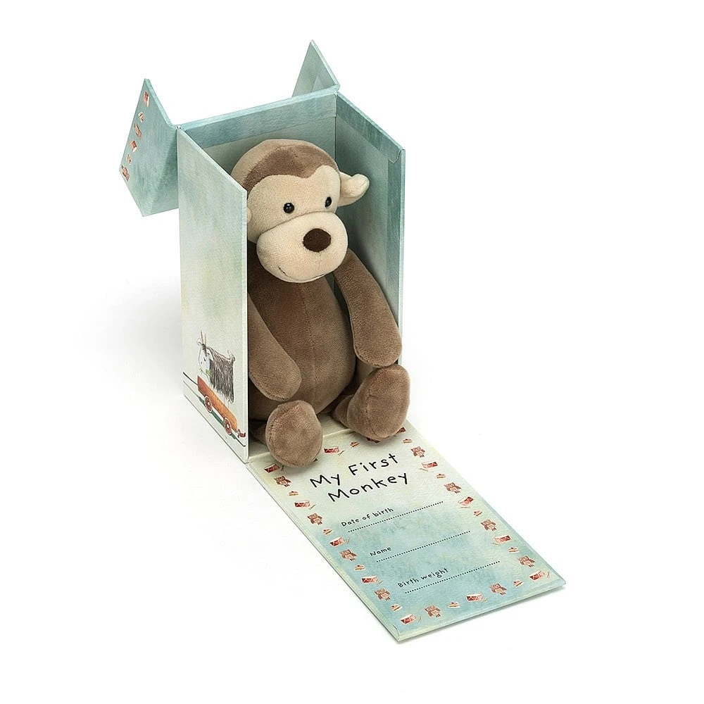 Jellycat Knuffel Aap My First Monkey 3 Jellycat Knuffel Aap My First Monkey - Afbeelding 3
