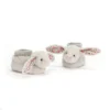 Jellycat Slofjes Blossom Silver Bunny Booties