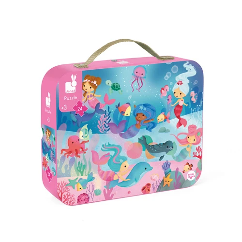 Janod Puzzel Zeemeermin In Opbergkoffer 24 Pcs 1 Janod Puzzel Zeemeermin In Opbergkoffer 24 Pcs