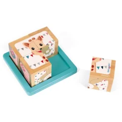 Janod Blokkenpuzzel Sophie De Giraf Hout