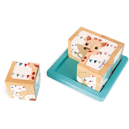 Janod Blokkenpuzzel Sophie De Giraf Hout 2 Janod Blokkenpuzzel Sophie De Giraf Hout - Afbeelding 2