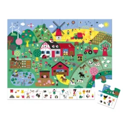 Janod Puzzel Boerderij In Opbergkoffer