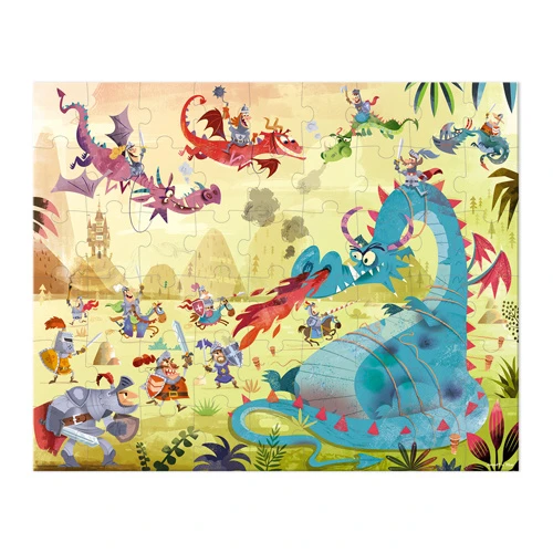 Janod Puzzel Draken In Opbergkoffer 1 Janod Puzzel Draken In Opbergkoffer