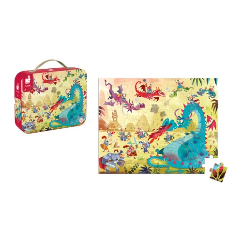 Janod Puzzel Draken In Opbergkoffer 4 Janod Puzzel Draken In Opbergkoffer - Afbeelding 4