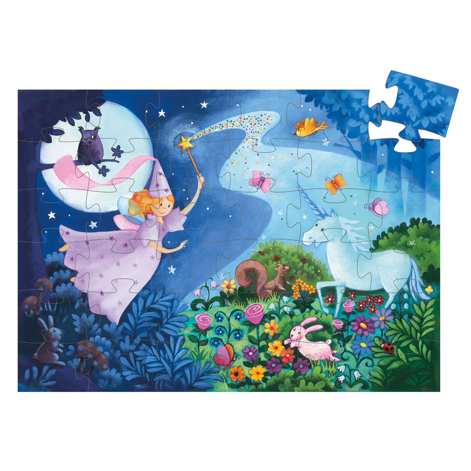 Djeco Puzzel De Fee En De Unicorn 36pcs 4 Djeco Puzzel De Fee En De Unicorn 36pcs - Afbeelding 4