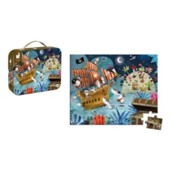 Janod Puzzel Piraten In Opbergkoffer -Speelgoed Winkel image 496